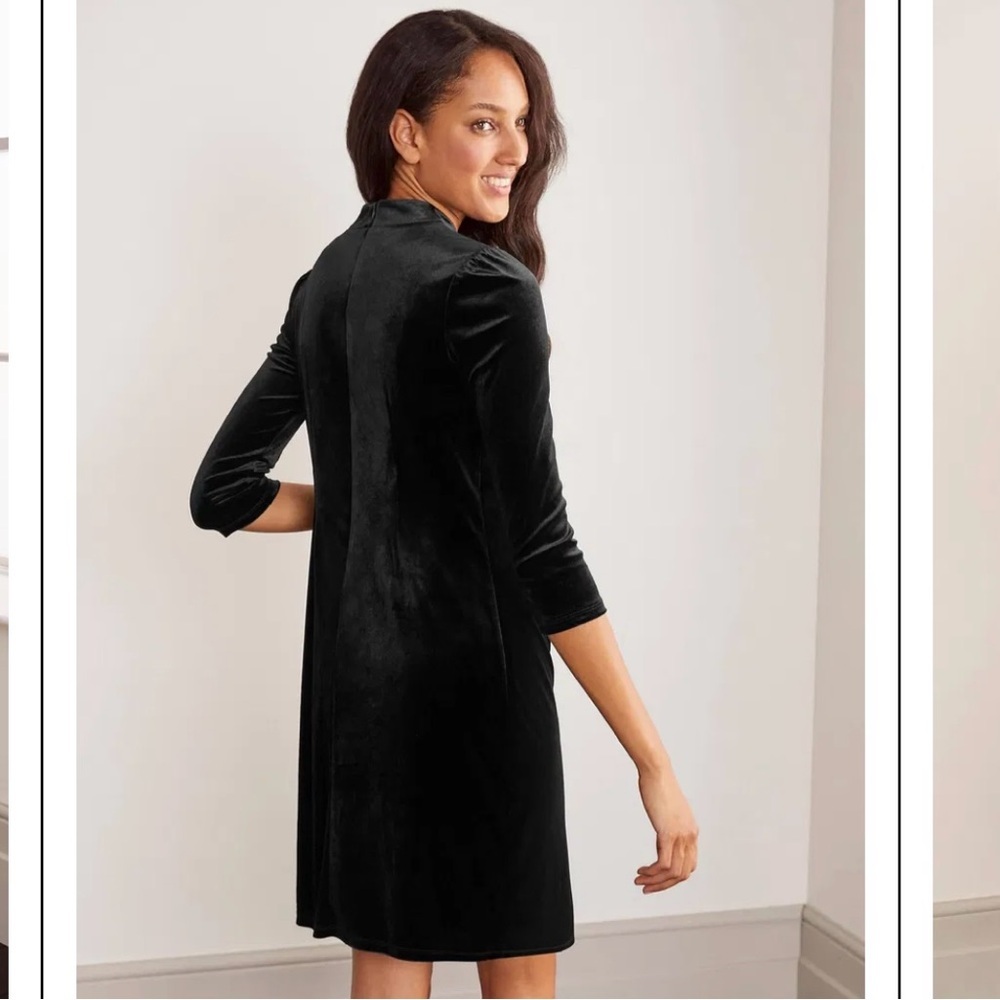 BODEN Livia Velvet Shift Dress - Picture 10 of 12